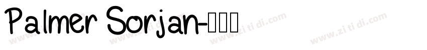 Palmer Sorjan字体转换